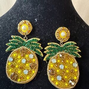 Pineapple Beaded Earrings